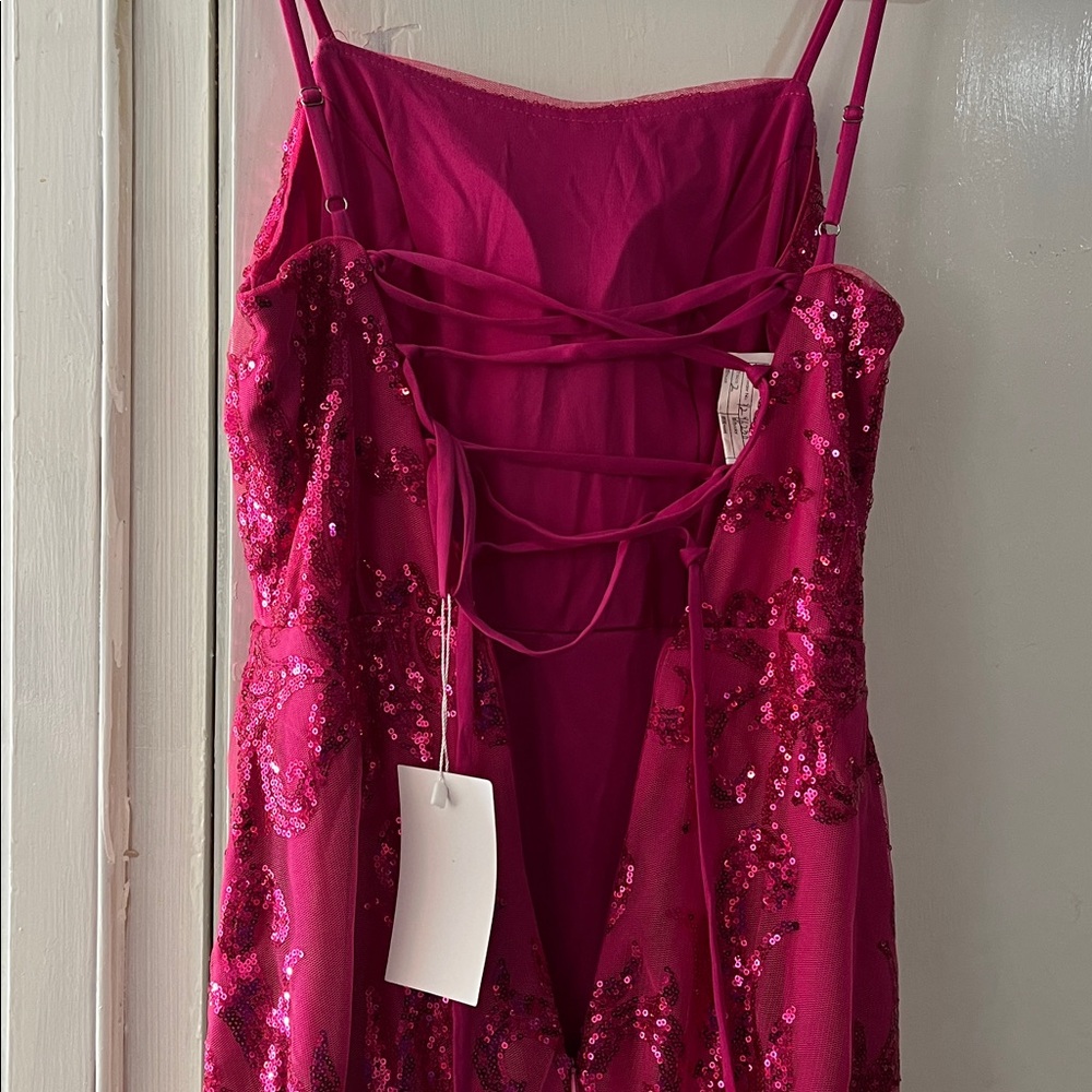 Pink Sequin Formal Dress NWT - Picture 6 of 7